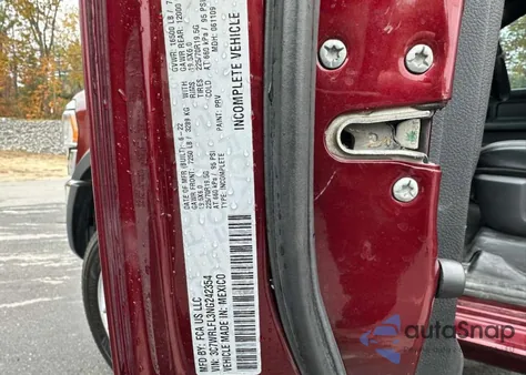 2022 Ram 4500 z USA, uszkodzony, nr VIN 3C7WRLFL3NG242354